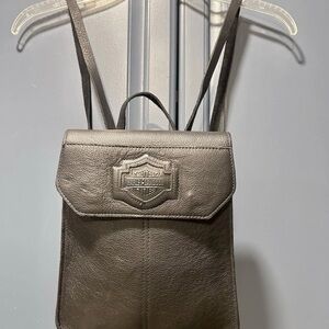 Harley-Davidson Mini Leather Backpack/Bar & Shield Logo/Excellent Condition